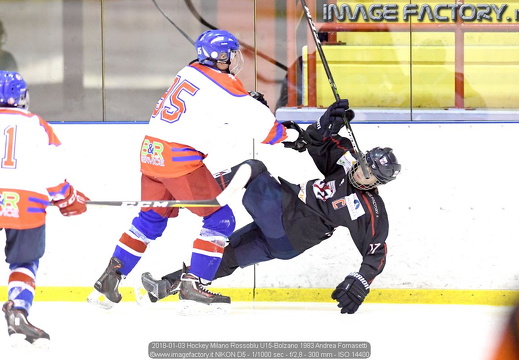 2018-01-03 Hockey Milano Rossoblu U15-Bolzano (1-10)